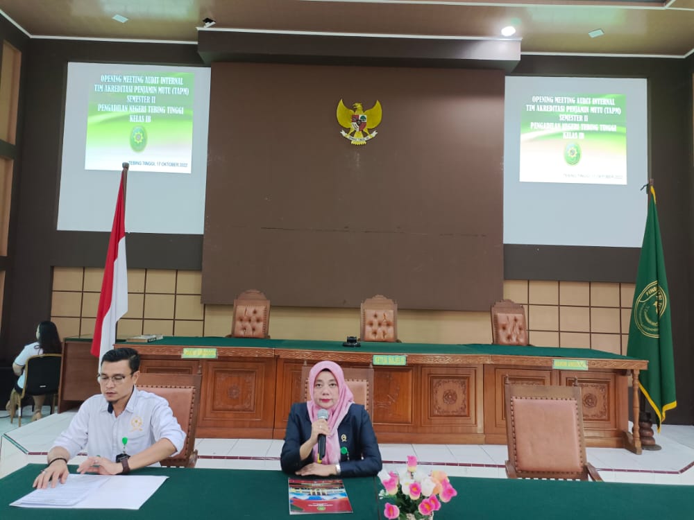 Rapat Opening MeetingTim Akreditasi Penjaminan Mutu Pengadilan Negeri Tebing Tinggi