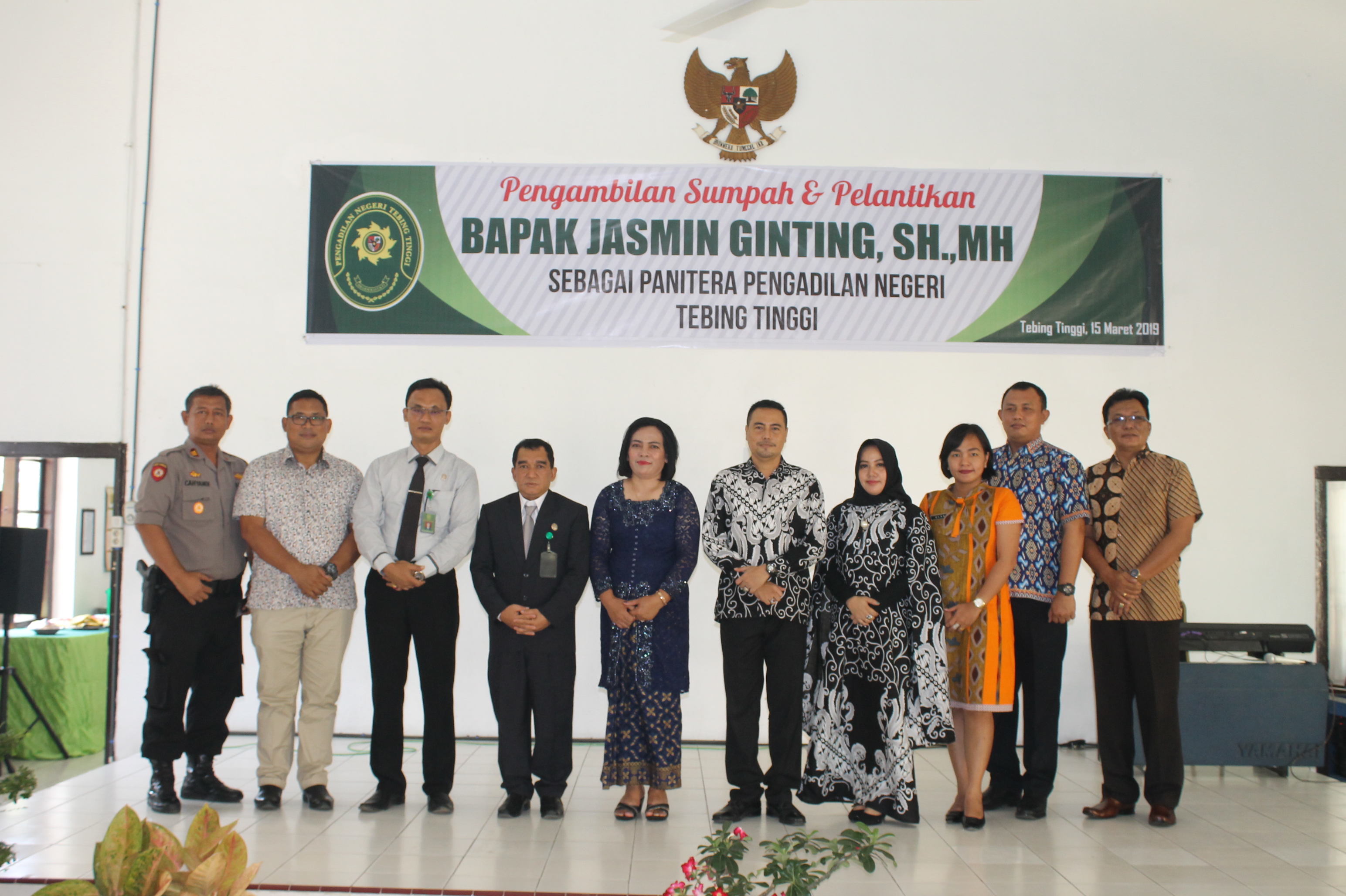 Pengambilan Sumpah dan Pelantikan Panitera Pengadilan Negeri Tebing Tinggi