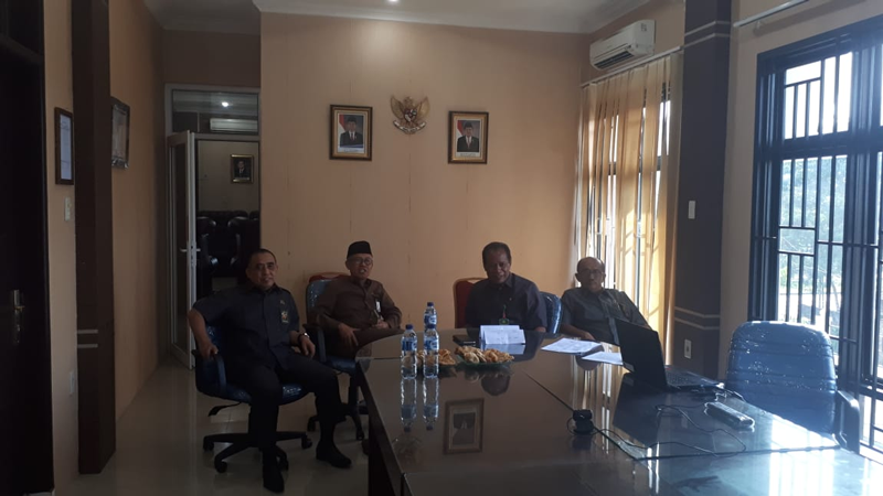 Teleconference Ketua Pengadilan Tinggi Medan dan Hakim Pengawas Daerah ke pengadilan negeri sewilayah hukum PT Medan