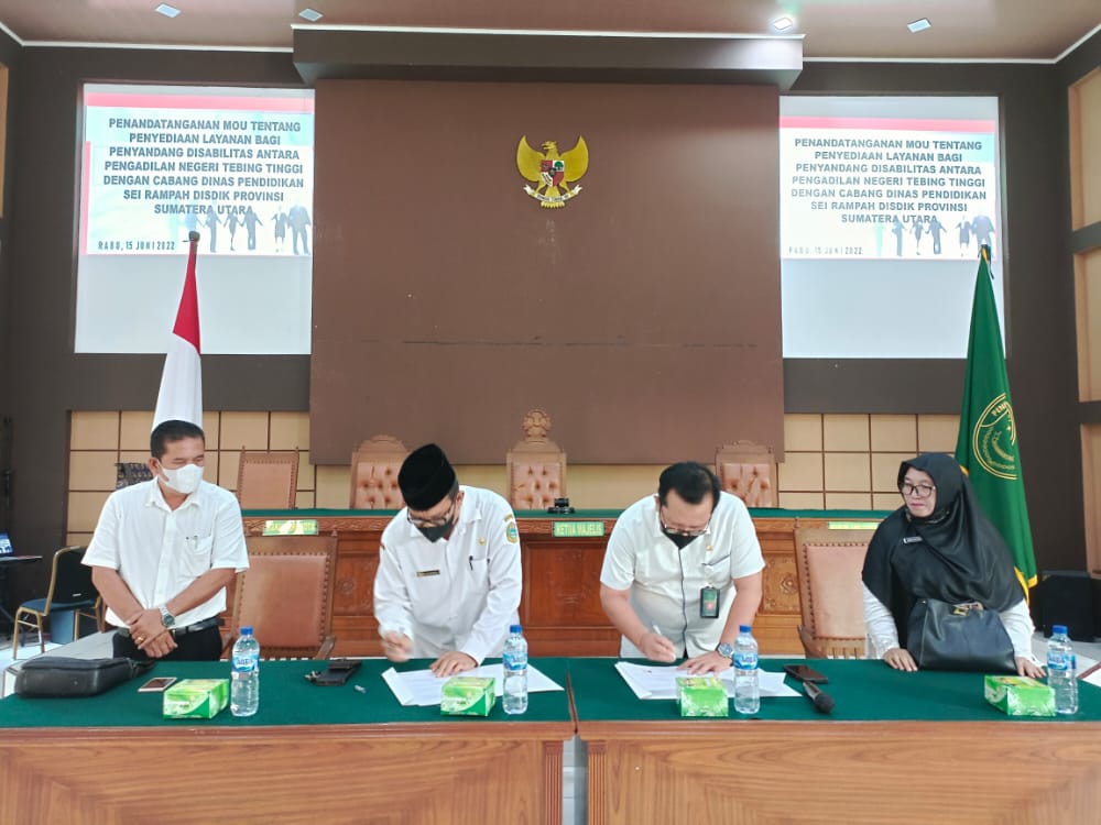 Kerjasama Bidang Penyediaan Layanan Bagi Penyandang Disabilitas Di Wilayah Hukum Kota Tebing Tinggi