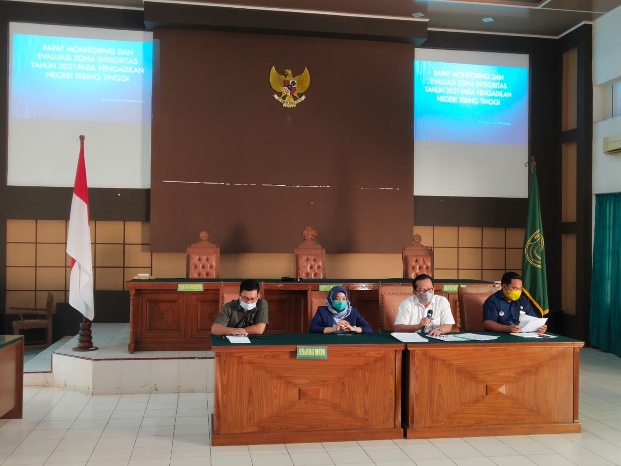 Monitoring dan Evaluasi Zona Integritas Bulan Desember Tahun 2021 Pengadilan Negeri Tebing Tinggi Kelas I B