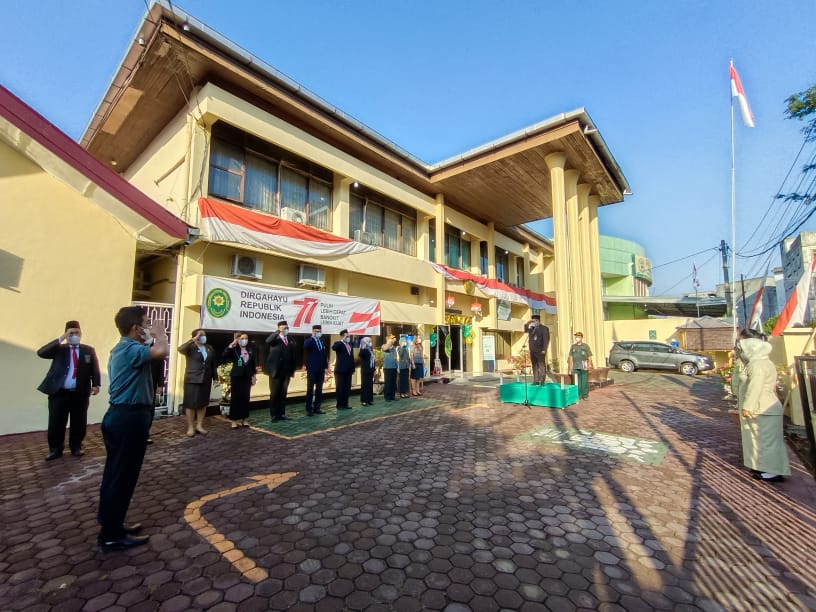 Upacara Memperingati HUT Mahkamah Agung Republik Indonesia ke-77 Pada Pengadilan Negeri Tebing Tinggi